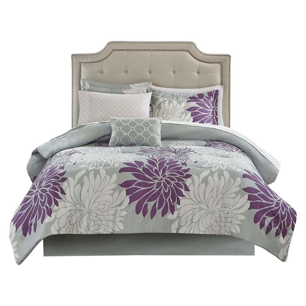 Gracie Mills Willie 9-Piece Floral Comforter Set with Cotton Sheets - GRACE-10705 Image 1