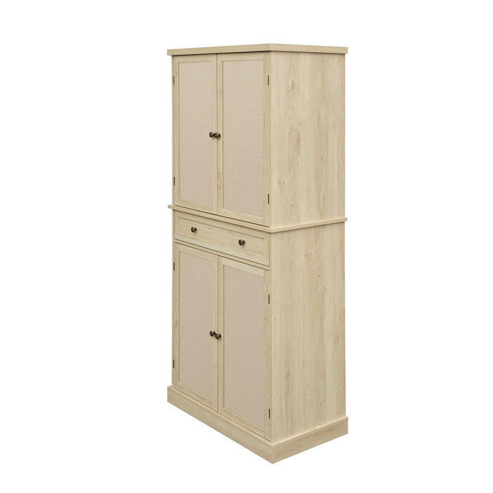 4 Door Storage Cabinet with 1 Drawer and 4 Adjustable Shelves for Home Office Organization Image 10