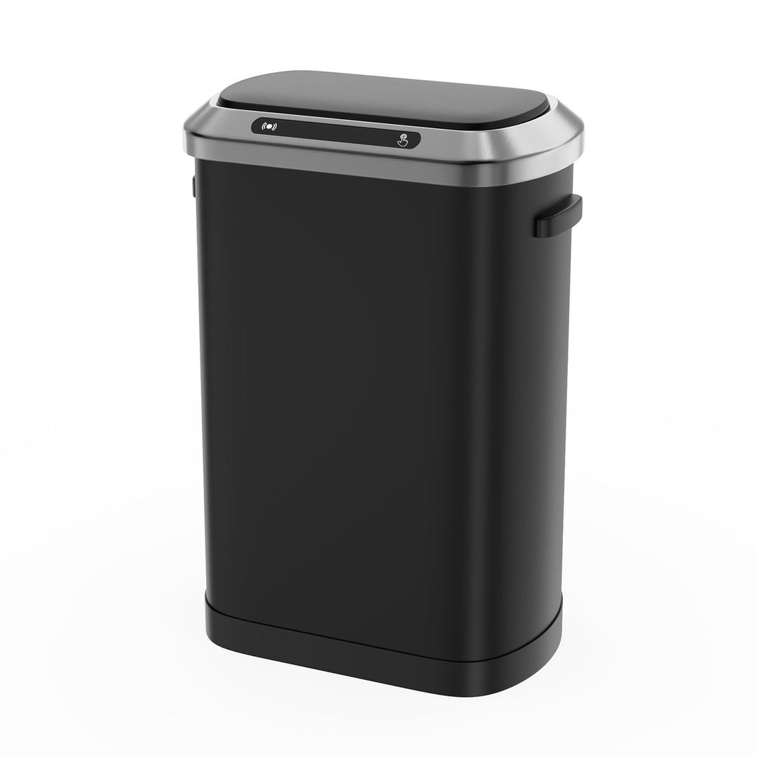 50L Smart Automatic Trash Can with Intelligent Sensor Touchless Operation Black Waste Bin Image 11