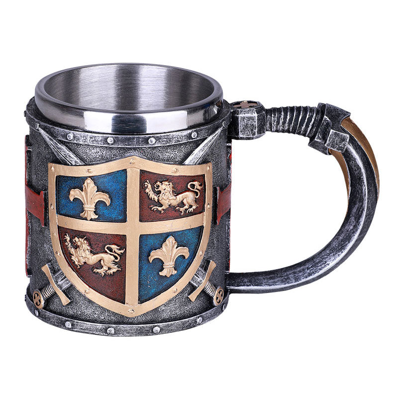 Resin and Stainless Steel Medieval Mug, , Beer Mug, Medieval Decor Image 3