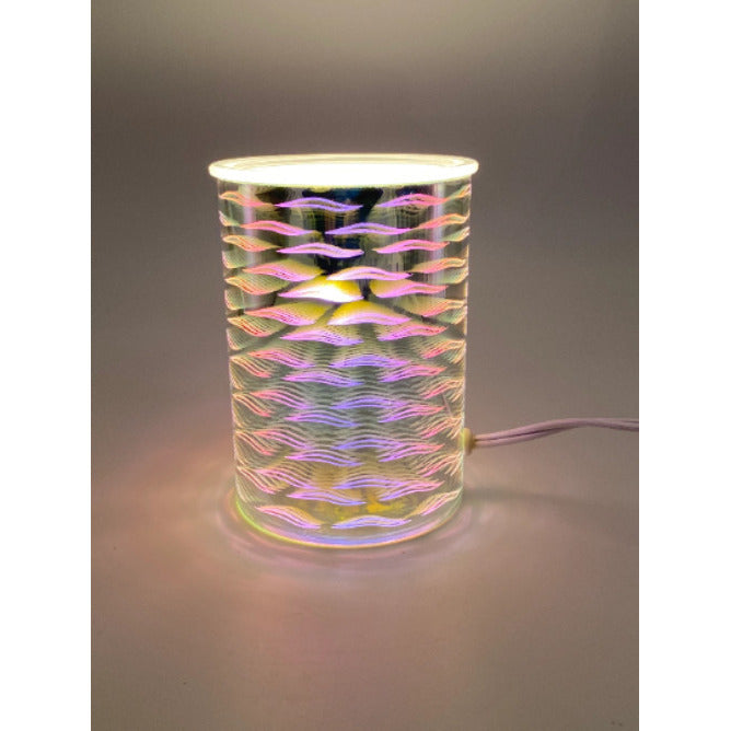 Electric Glass Tart Warmer with 3D Art-Waves, , , Image 2