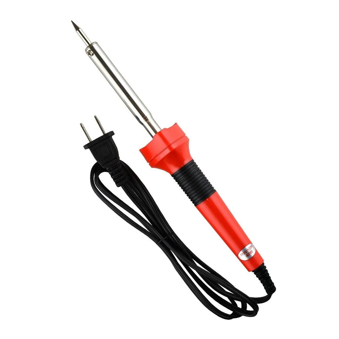 40W Pencil Soldering Iron with LED Illumination -110V, Soft-Grip Handle, 3 LED Lights, Pipemans Installation Solution Image 1