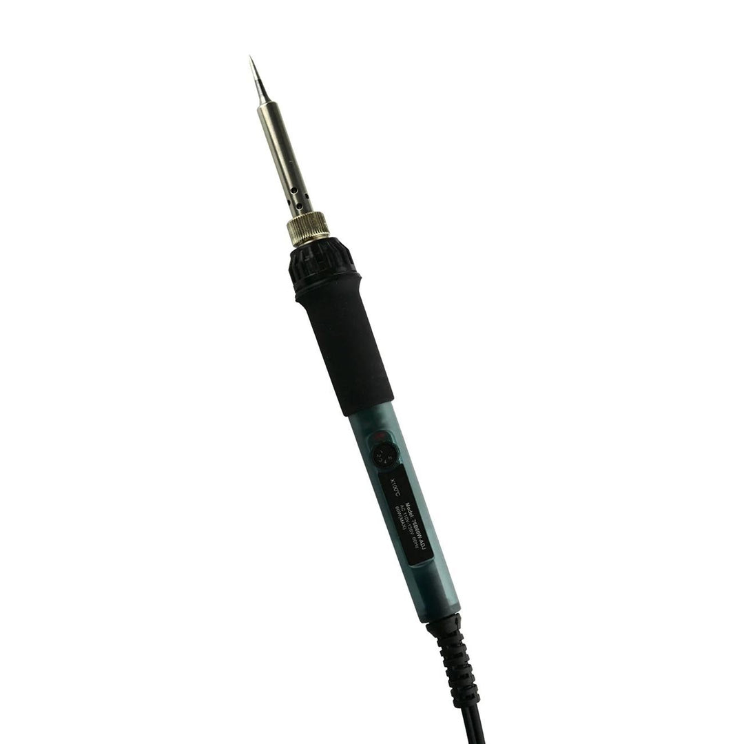 60W Adjustable Soldering Iron -110V, 5 Temp Settings, Ergonomic Handle, Stainless Steel Tube and Copper Head, Pipemans Image 3