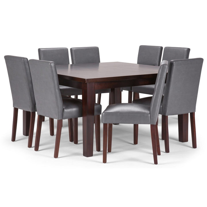 Ashford Eastwood 9 Piece Dining Set Java Brown Rectangular Table 6 Chairs Image 1