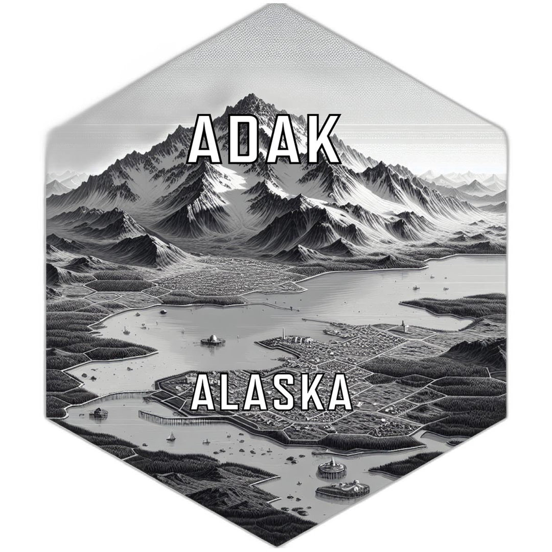 Adak Alaska Travel Destination Souvenir Vinyl Decal Sticker Image 1