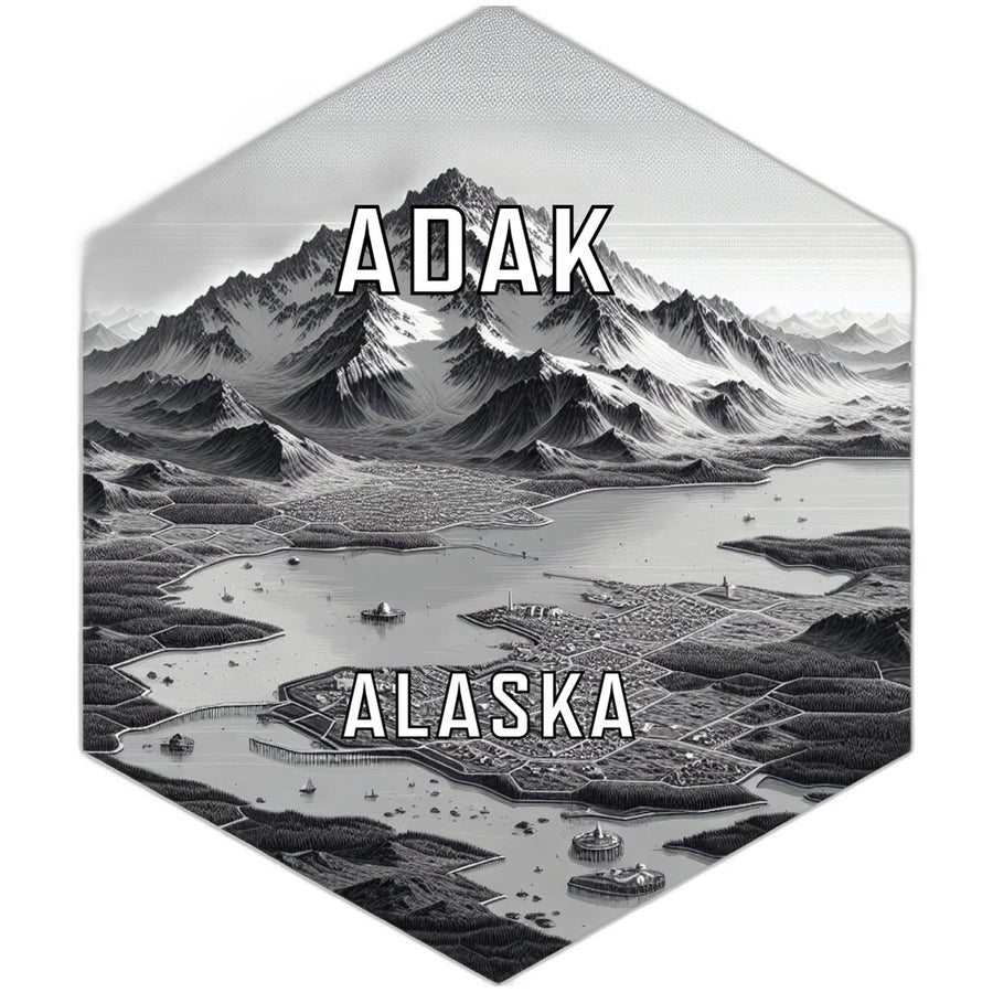 Adak Alaska Travel Destination Souvenir Vinyl Decal Sticker Image 1