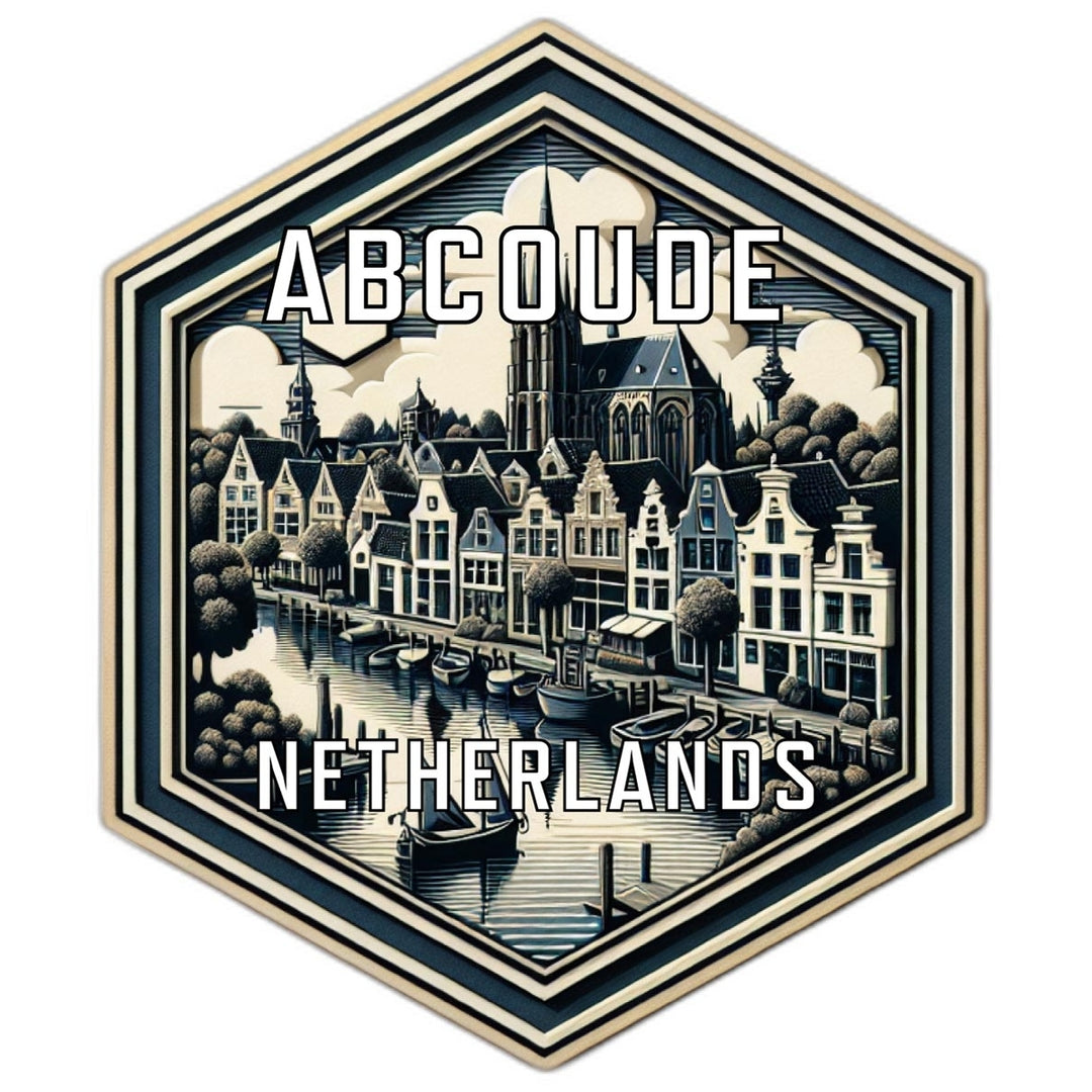 Abcoude Netherlands Travel Destination Souvenir Vinyl Decal Sticker Image 1