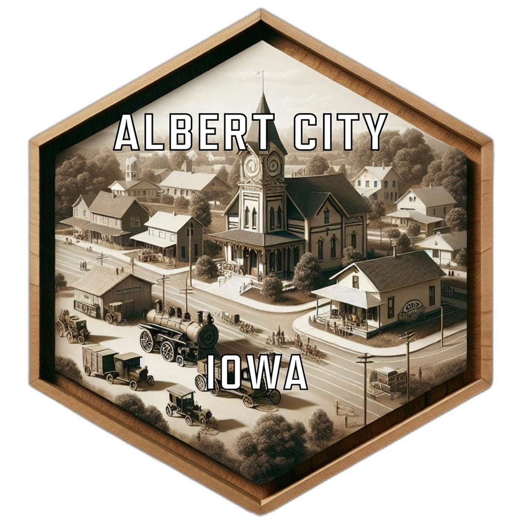 Albert City Iowa Travel Destination Souvenir Vinyl Decal Sticker Image 1