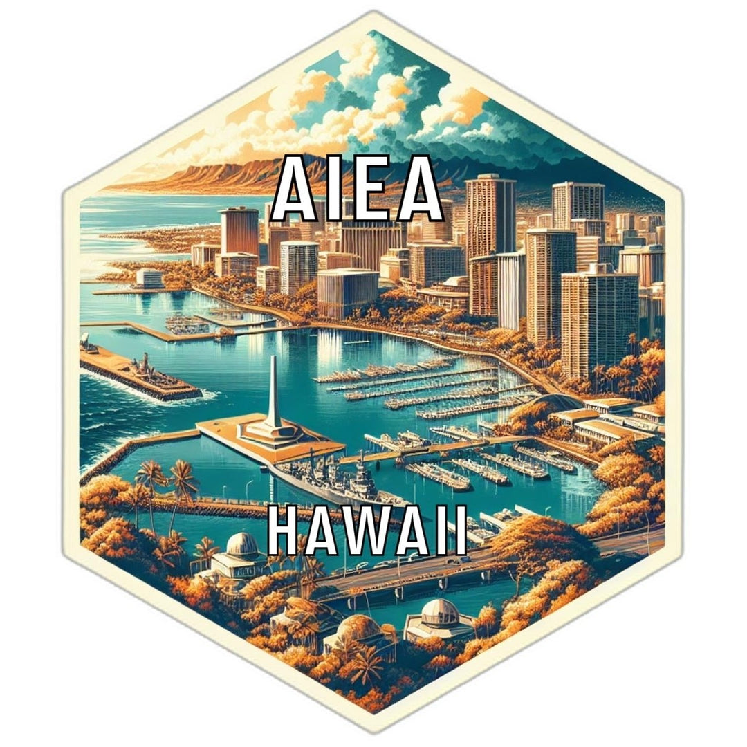 Aiea Hawaii Travel Destination Souvenir Vinyl Decal Sticker Image 1