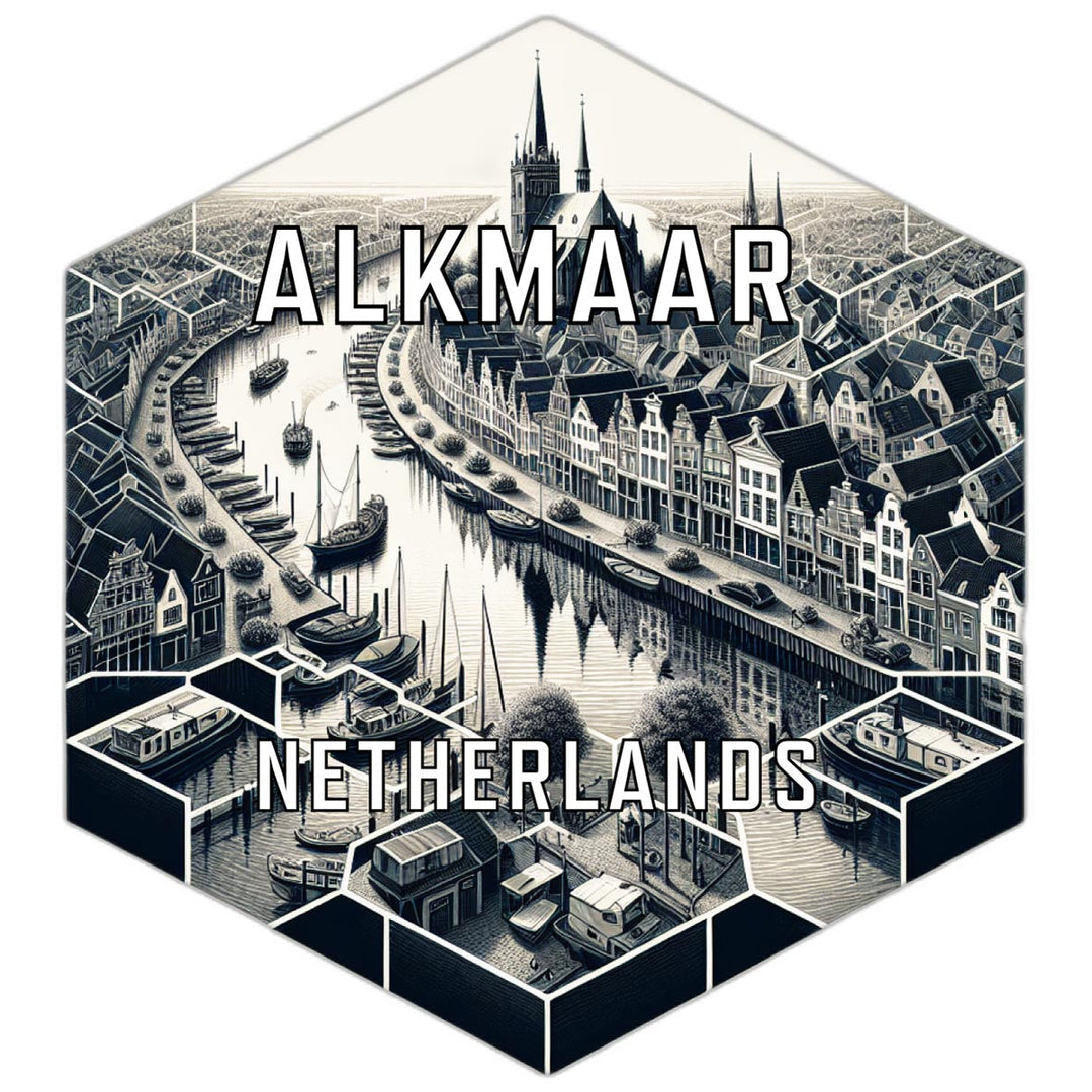 Alkmaar Netherlands Travel Destination Souvenir Vinyl Decal Sticker Image 1