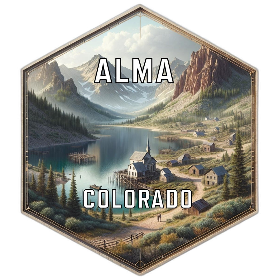 Alma Colorado Travel Destination Souvenir Vinyl Decal Sticker Image 1