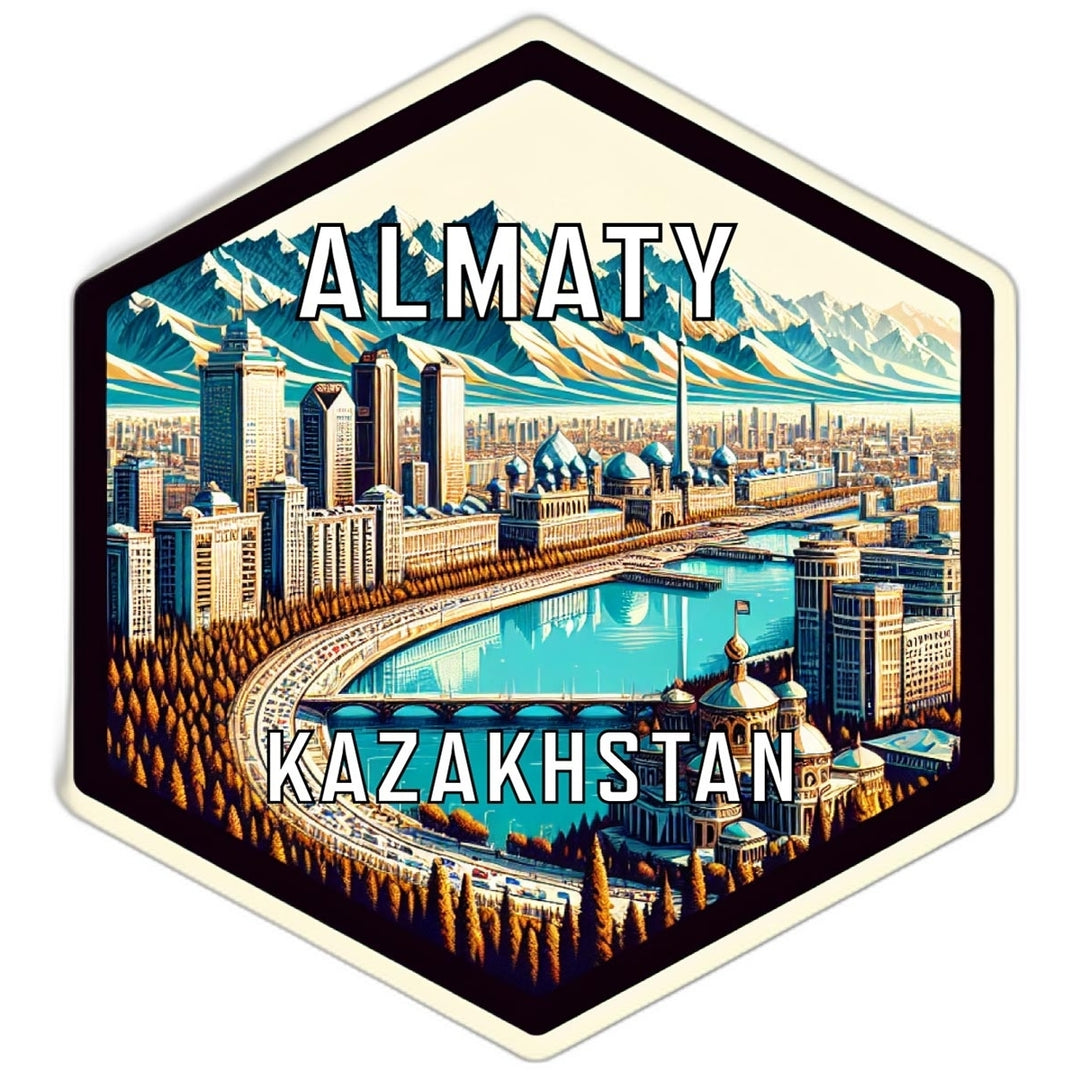 Almaty Kazakhstan Travel Destination Souvenir Vinyl Decal Sticker Image 1