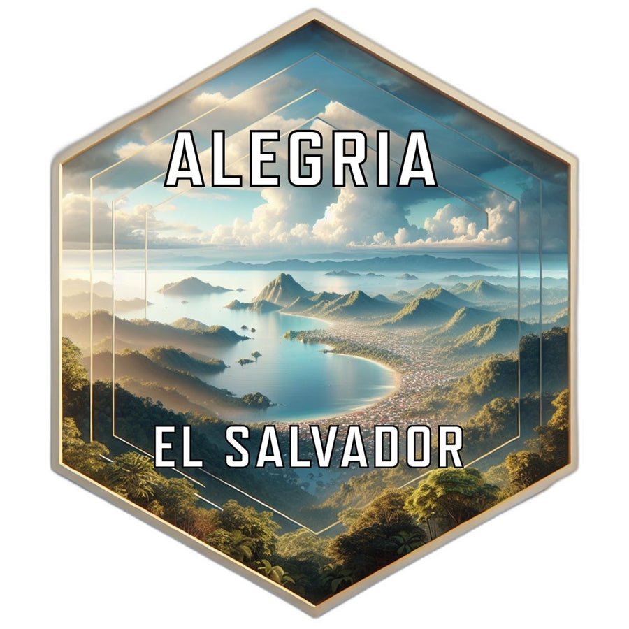 Alegria El Salvador Travel Destination Souvenir Vinyl Decal Sticker Image 1