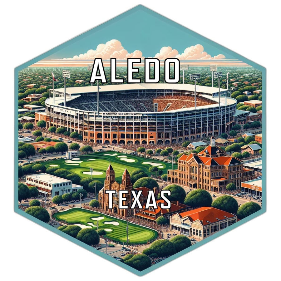 Aledo Texas Travel Destination Souvenir Vinyl Decal Sticker Image 1