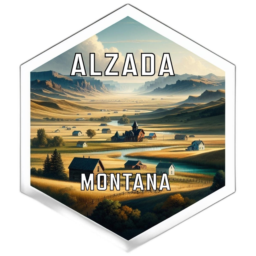 Alzada Montana Travel Destination Souvenir Vinyl Decal Sticker Image 1