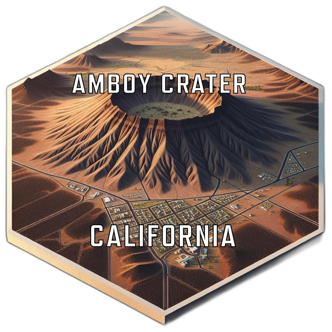 Amboy Crater California Travel Destination Souvenir Vinyl Decal Sticker Image 1