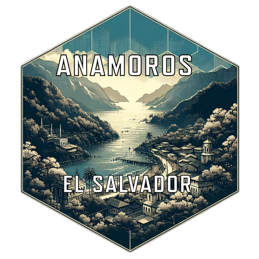 Anamoros El Salvador Travel Destination Souvenir Vinyl Decal Sticker Image 1