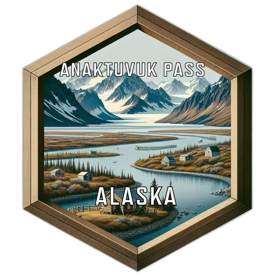 Anaktuvuk Pass Alaska Travel Destination Souvenir Vinyl Decal Sticker Image 1