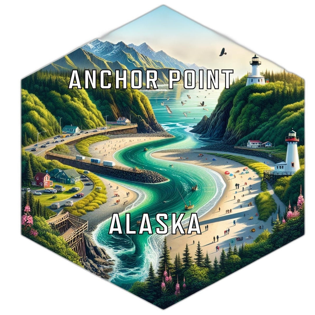 Anchor Point Alaska Travel Destination Souvenir Vinyl Decal Sticker Image 1