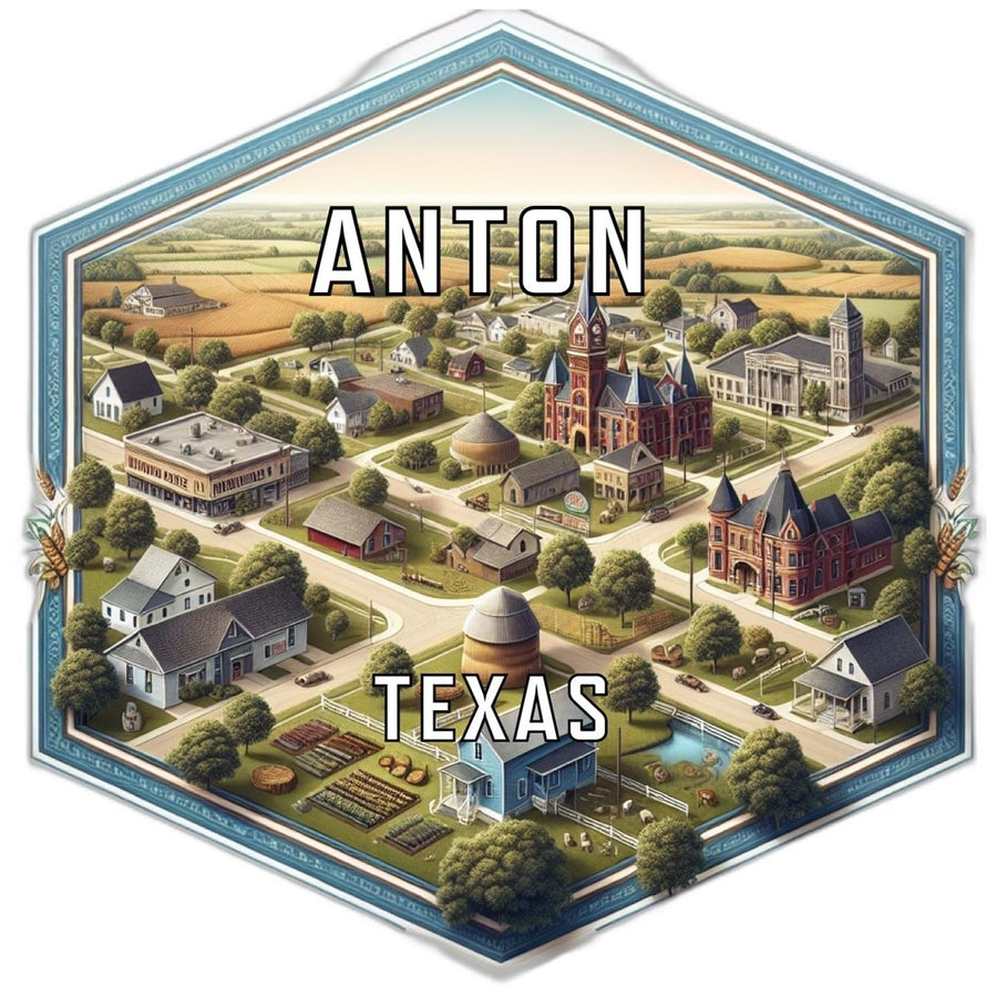 Anton Texas Travel Destination Souvenir Vinyl Decal Sticker Image 1