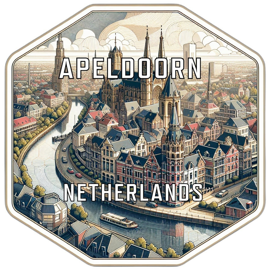 Apeldoorn Netherlands Travel Destination Souvenir Vinyl Decal Sticker Image 1