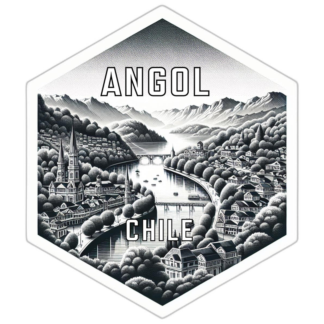 Angol Chile Travel Destination Souvenir Vinyl Decal Sticker Image 1