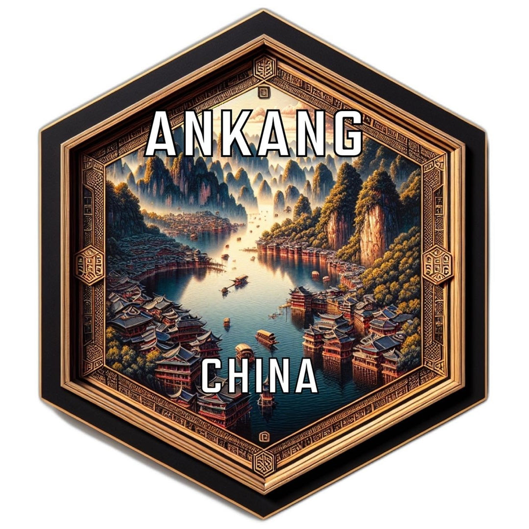 Ankang China Travel Destination Souvenir Vinyl Decal Sticker Image 1