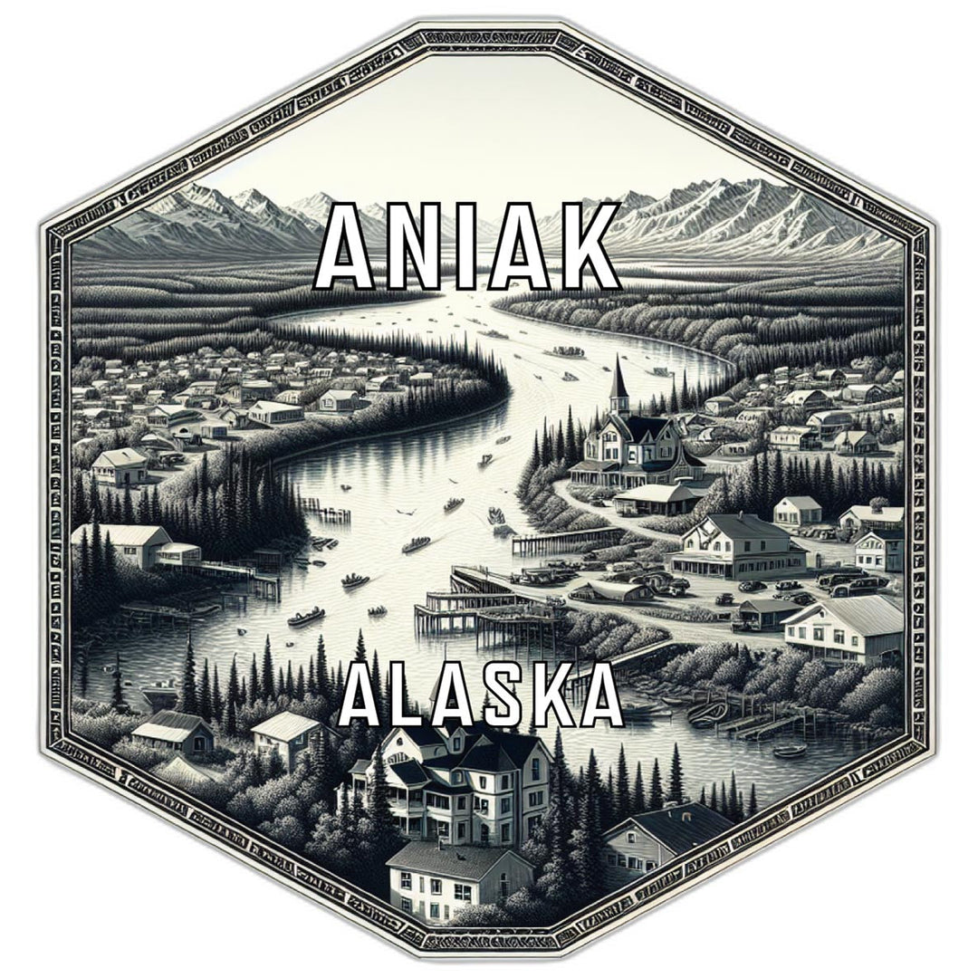 Aniak Alaska Travel Destination Souvenir Vinyl Decal Sticker Image 1