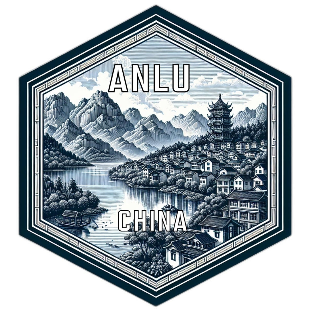 Anlu China Travel Destination Souvenir Vinyl Decal Sticker Image 1