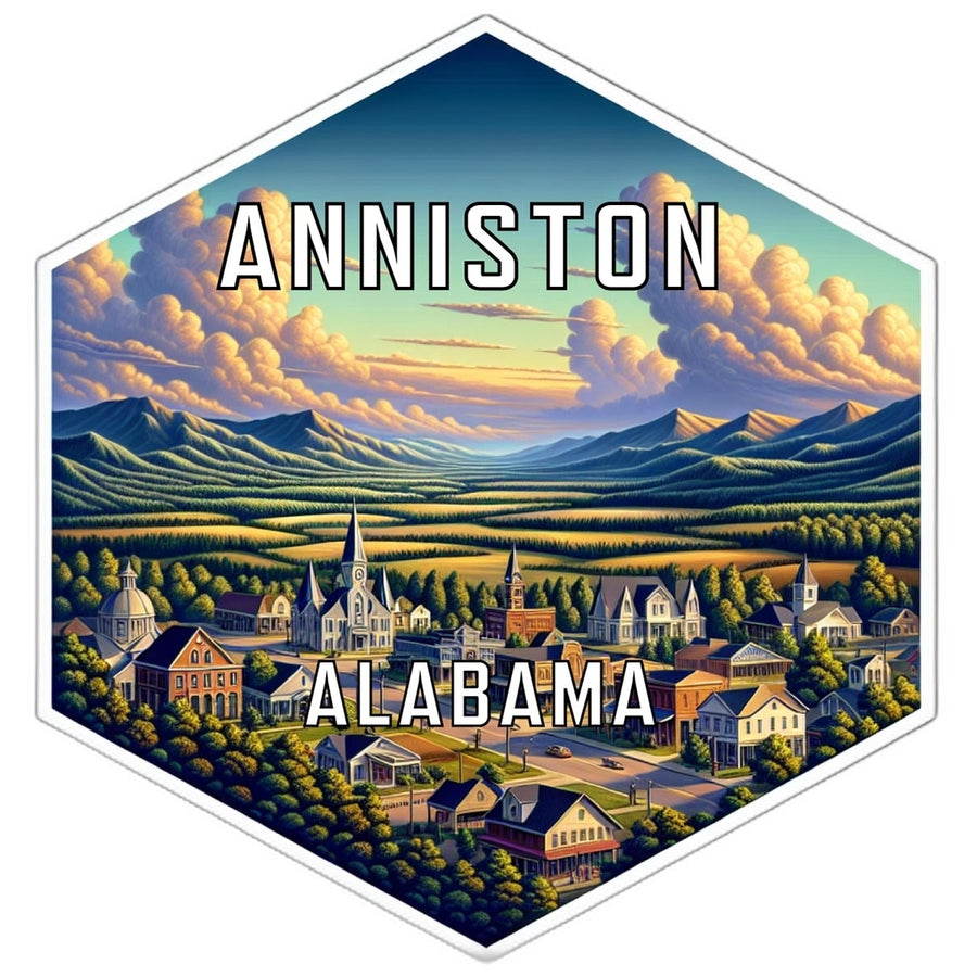 Anniston Alabama Travel Destination Souvenir Vinyl Decal Sticker Image 1