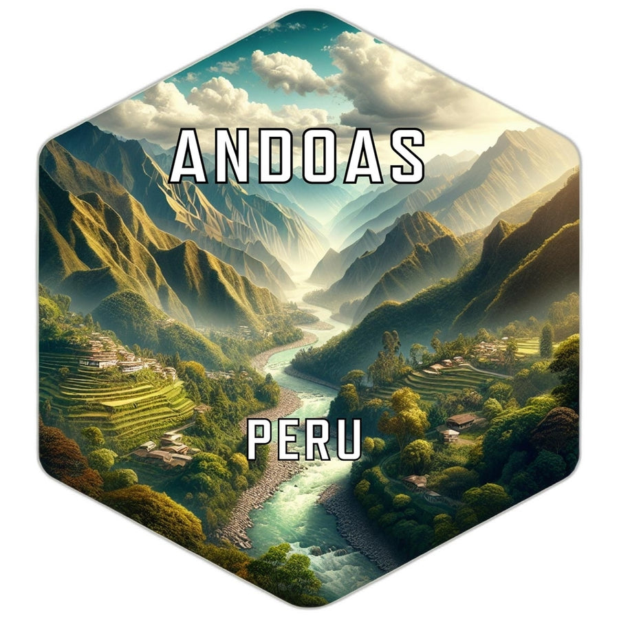 Andoas Peru Travel Destination Souvenir Vinyl Decal Sticker Image 1