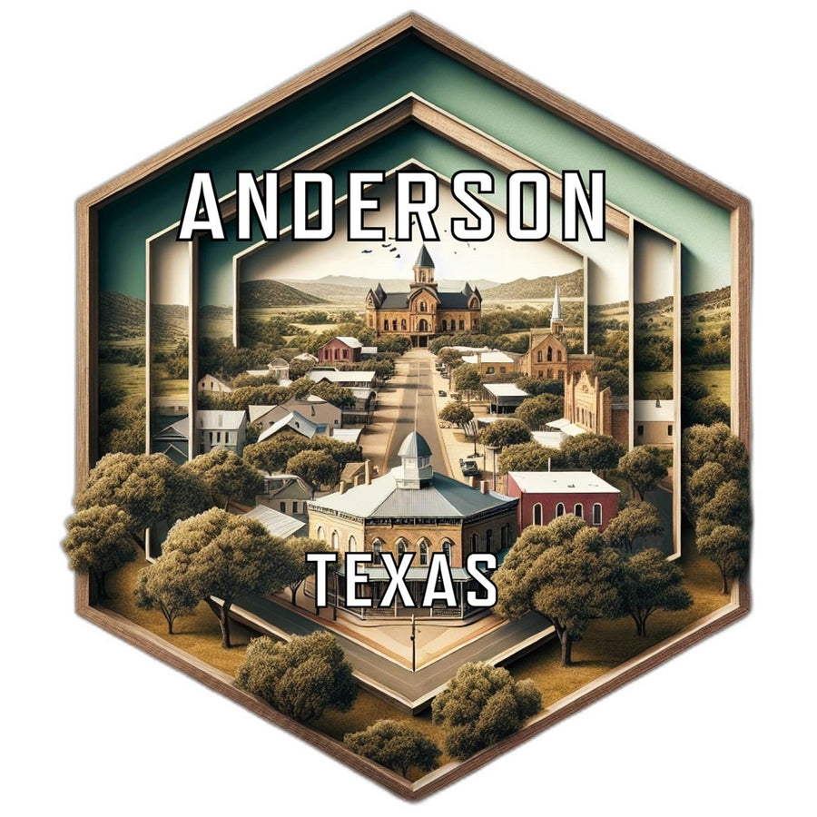 Anderson Texas Travel Destination Souvenir Vinyl Decal Sticker Image 1