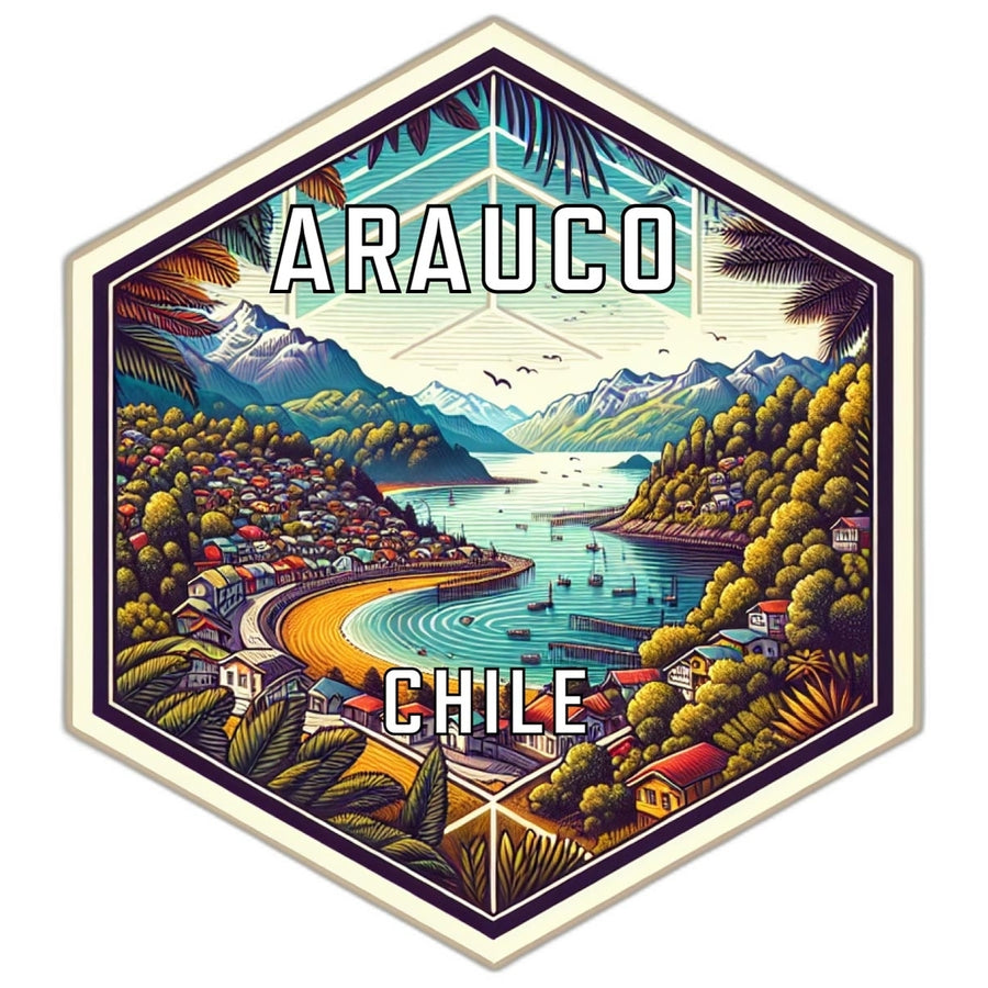 Arauco Chile Travel Destination Souvenir Vinyl Decal Sticker Image 1