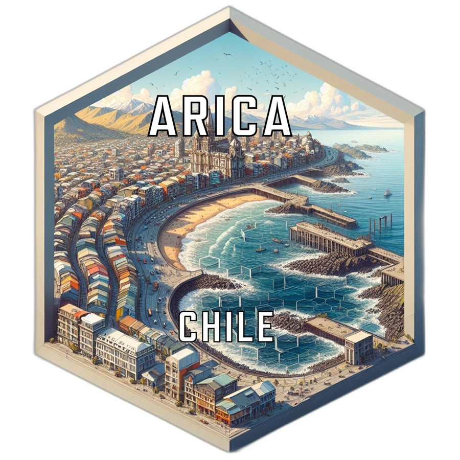 Arica Chile Travel Destination Souvenir Vinyl Decal Sticker Image 1