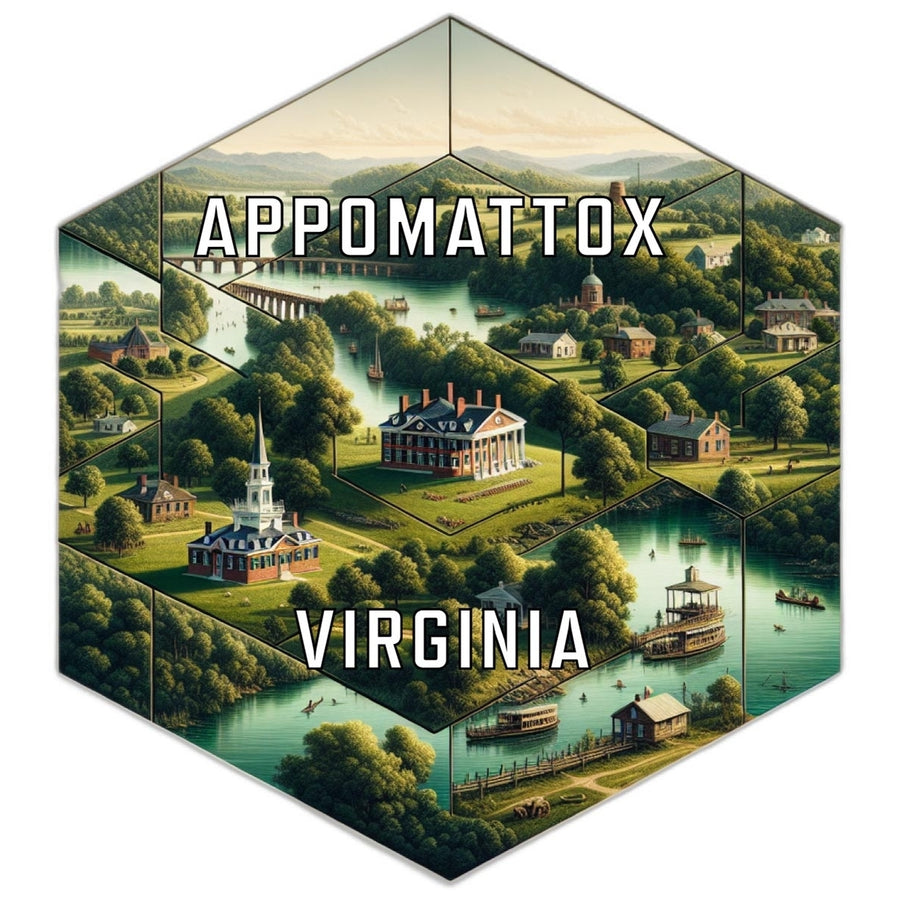 Appomattox Virginia Travel Destination Souvenir Vinyl Decal Sticker Image 1