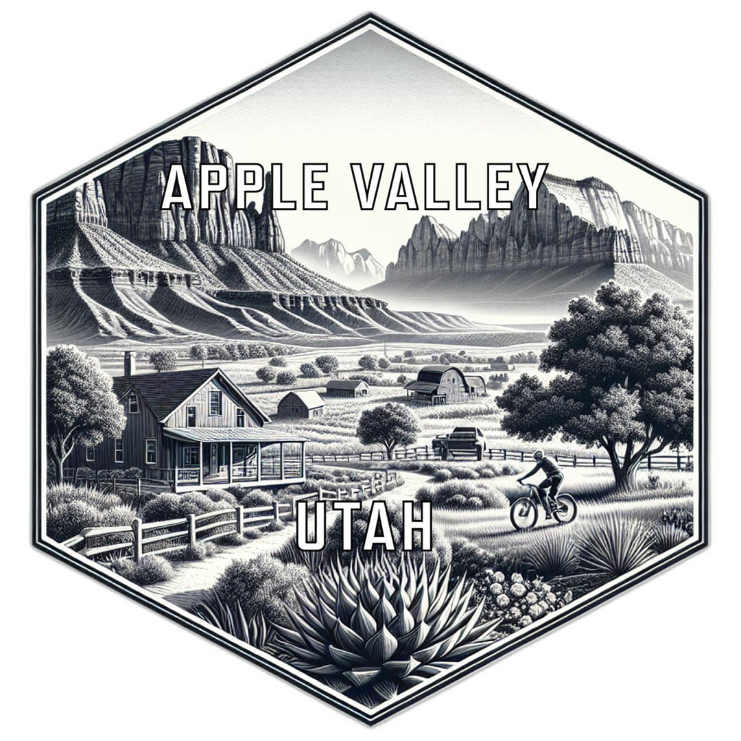 Apple Valley Utah Travel Destination Souvenir Vinyl Decal Sticker Image 1