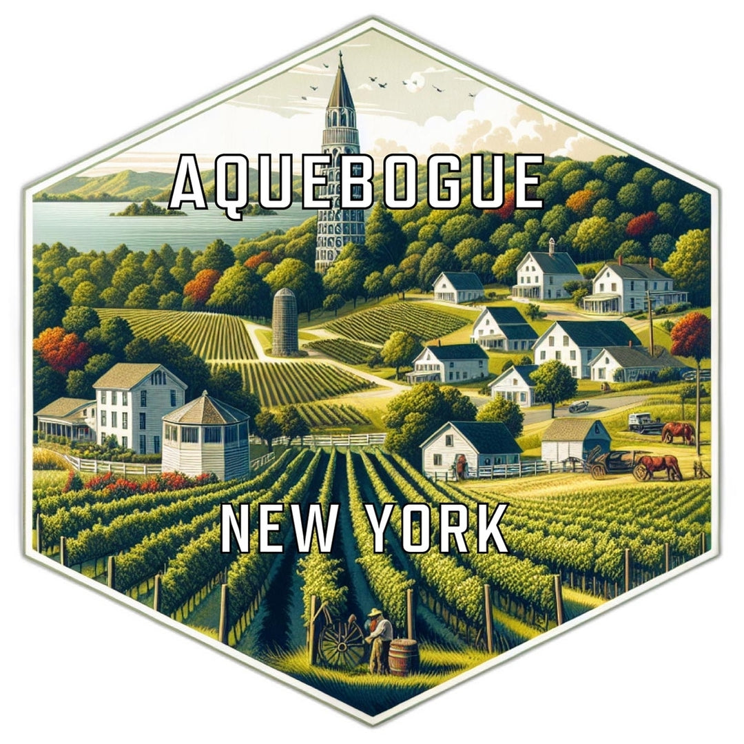 Aquebogue York Travel Destination Souvenir Vinyl Decal Sticker Image 1