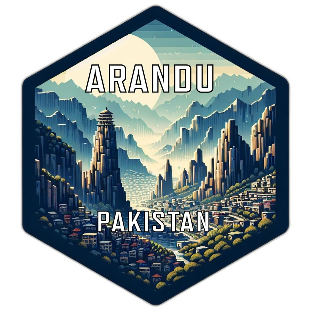 Arandu Pakistan Travel Destination Souvenir Vinyl Decal Sticker Image 1