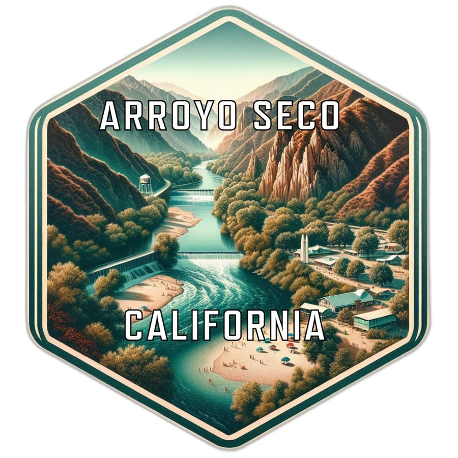 Arroyo Seco California Travel Destination Souvenir Vinyl Decal Sticker Image 1