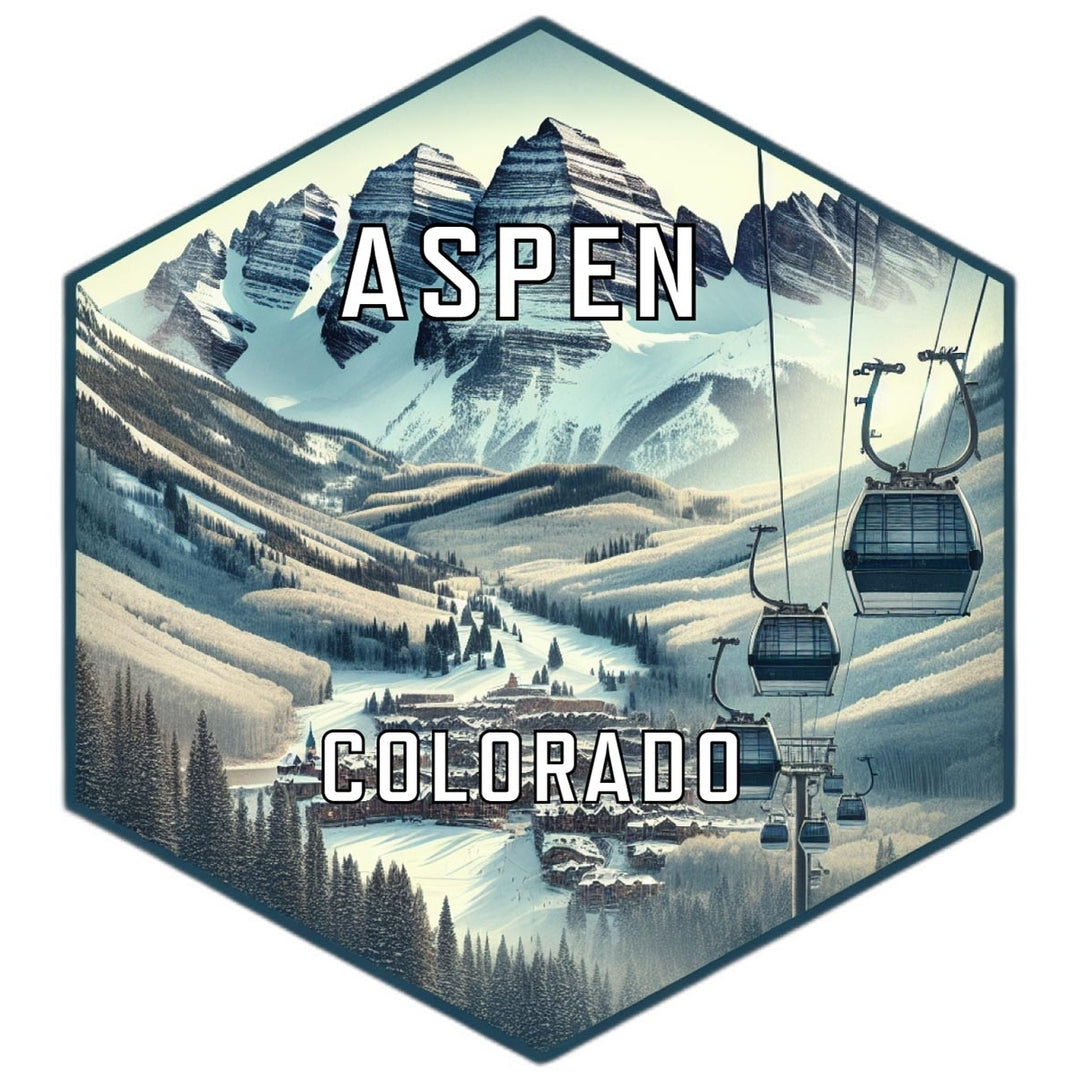 Aspen Colorado Travel Destination Souvenir Vinyl Decal Sticker Image 1