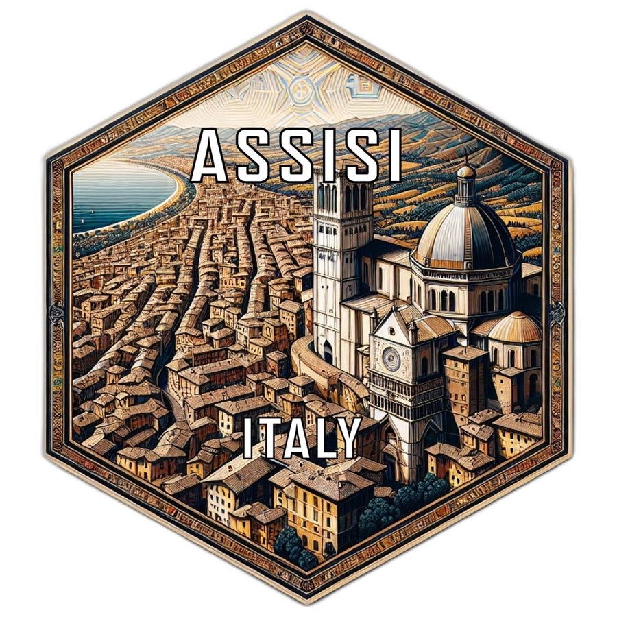 Assisi Italy Travel Destination Souvenir Vinyl Decal Sticker Image 1