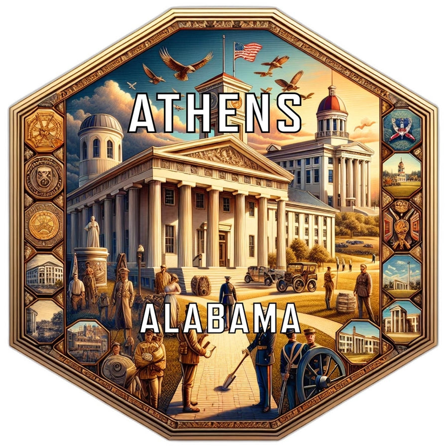 Athens Alabama Travel Destination Souvenir Vinyl Decal Sticker Image 1