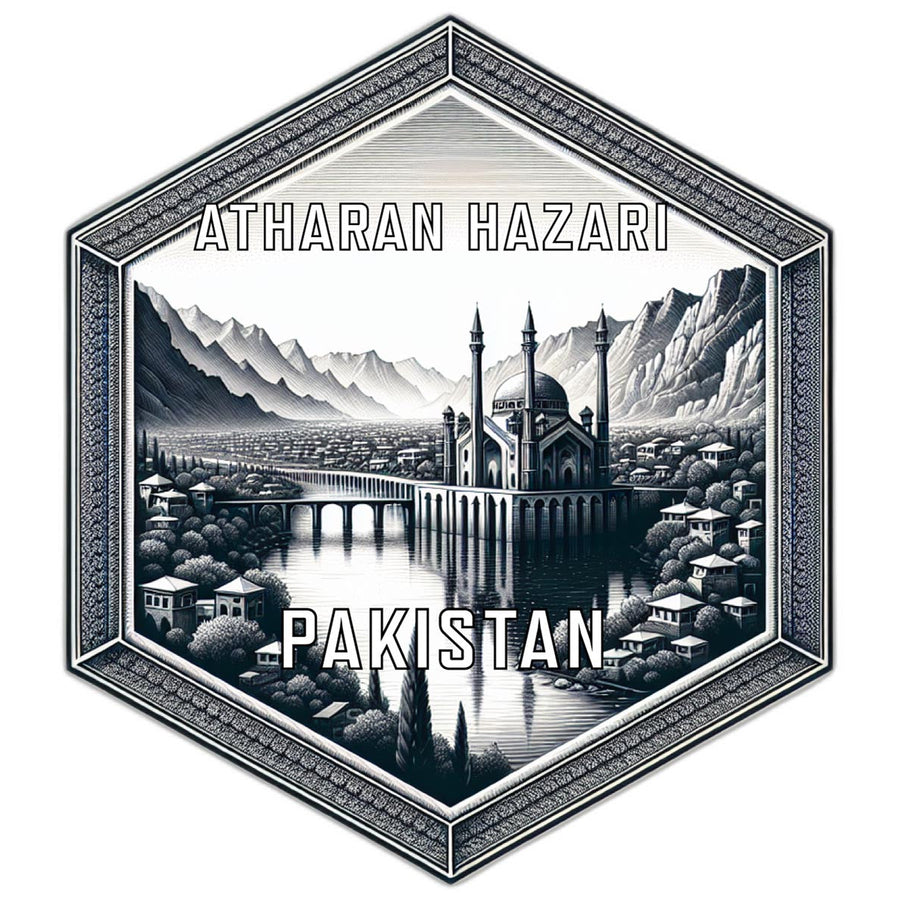 Atharan Hazari Pakistan Travel Destination Souvenir Vinyl Decal Sticker Image 1