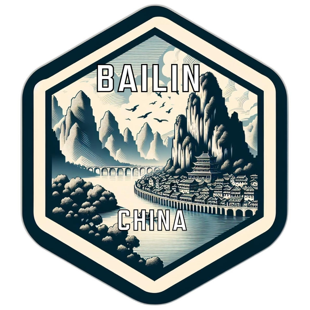 Bailin China Travel Destination Souvenir Vinyl Decal Sticker Image 1