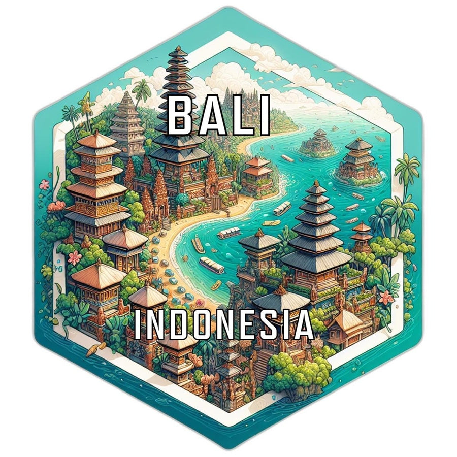 Bali Indonesia Travel Destination Souvenir Vinyl Decal Sticker Image 1