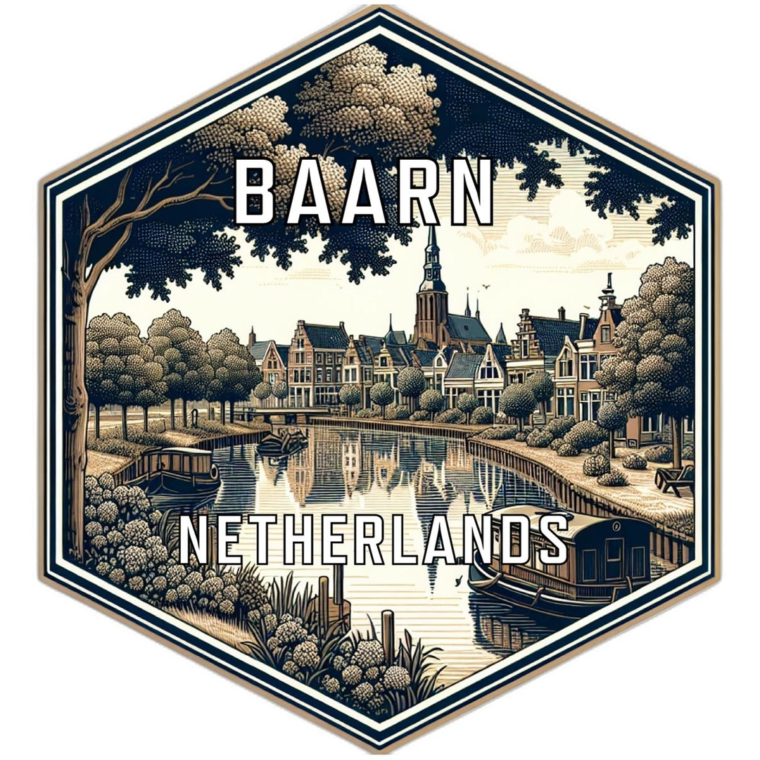 Baarn Netherlands Travel Destination Souvenir Vinyl Decal Sticker Image 1