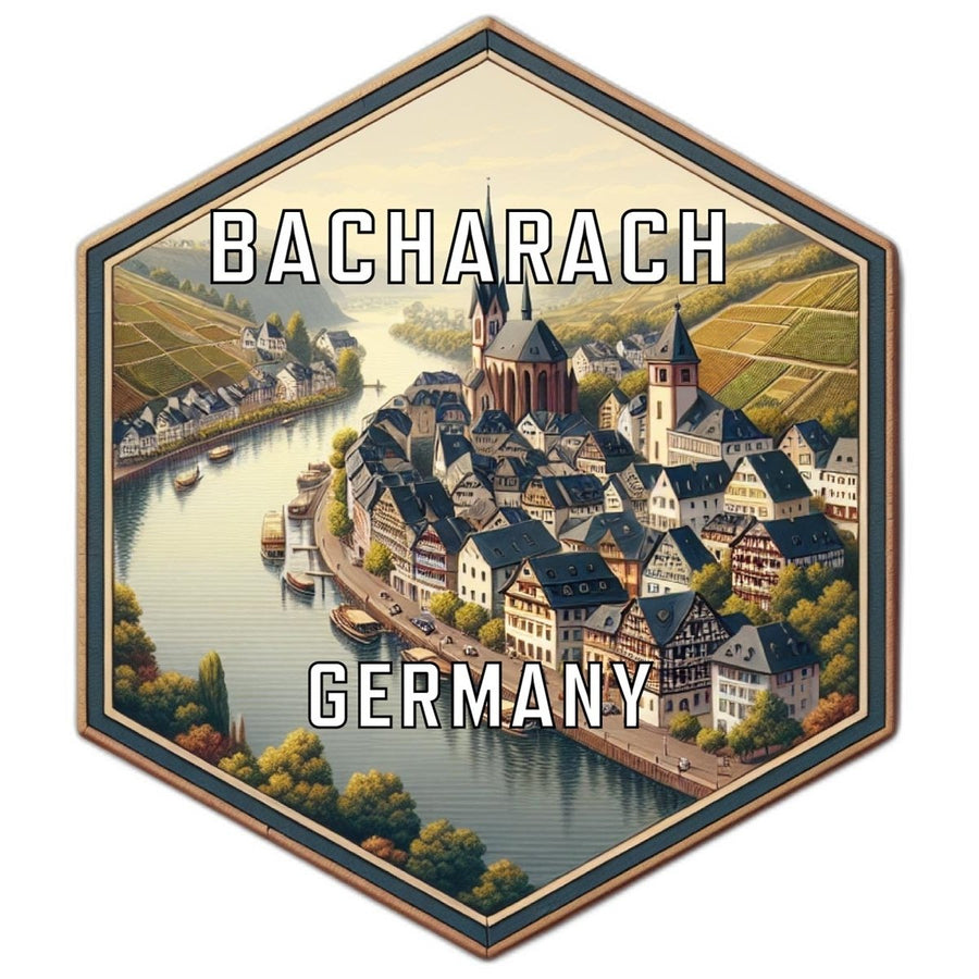 Bacharach Germany Travel Destination Souvenir Vinyl Decal Sticker Image 1