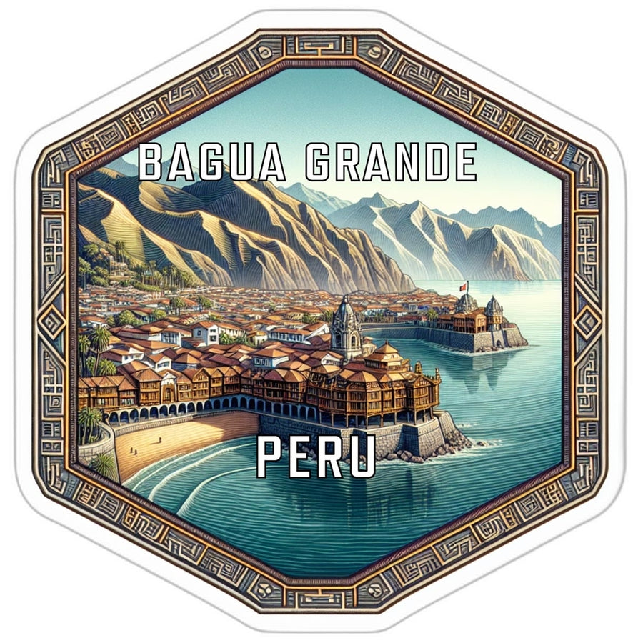 Bagua Grande Peru Travel Destination Souvenir Vinyl Decal Sticker Image 1