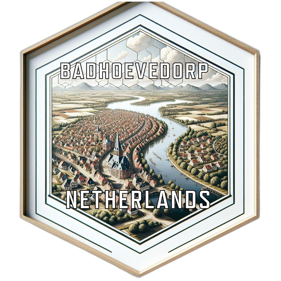 Badhoevedorp Netherlands Travel Destination Souvenir Vinyl Decal Sticker Image 1