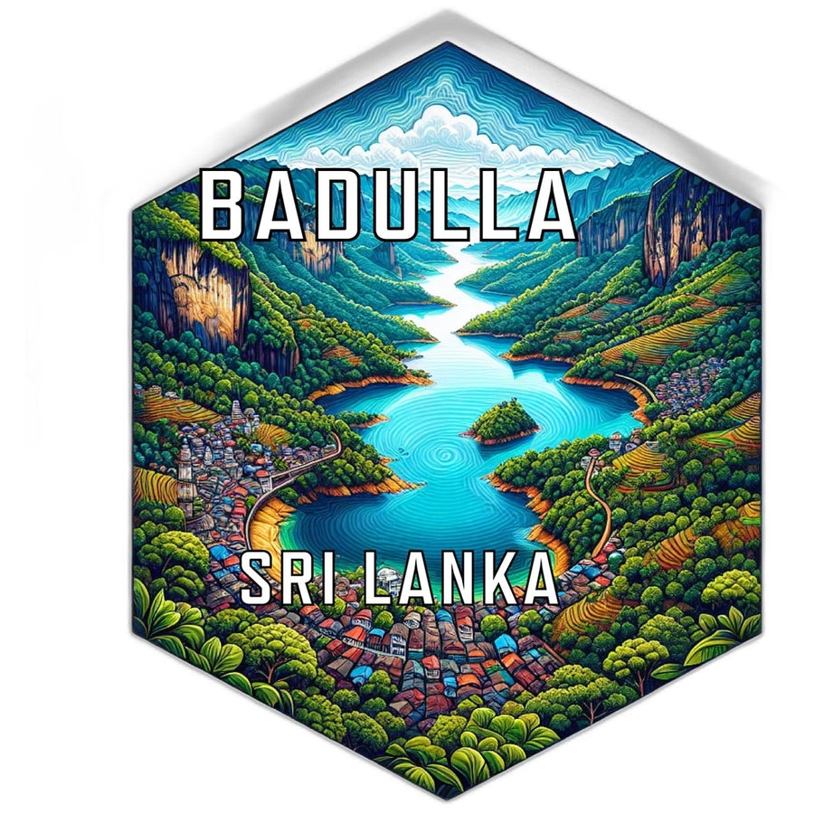 Badulla Sri Lanka Travel Destination Souvenir Vinyl Decal Sticker Image 1